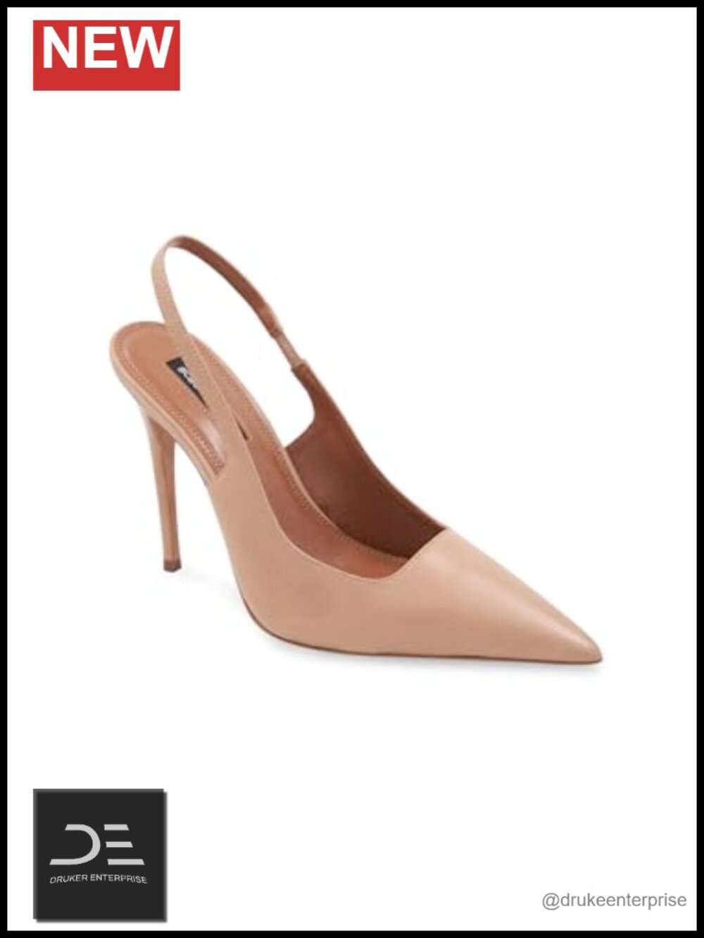 BCBGMAXAZRIA Women's Nahlia Pumps 4.33 Inch Heel Pointed Toe Leather